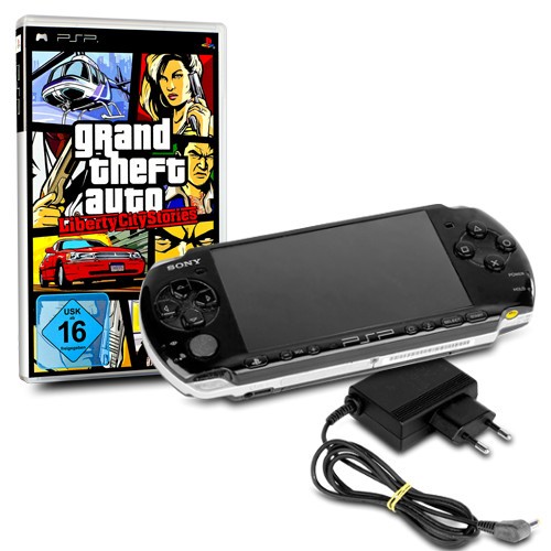 Console psp 3004 slim - psp, nera